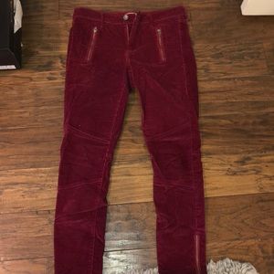 Banana Republic red corduroy pants